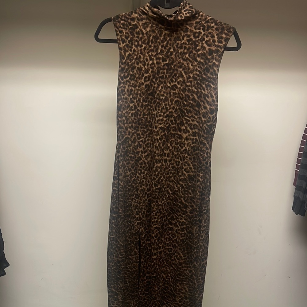 Good American Leopard Print Dress